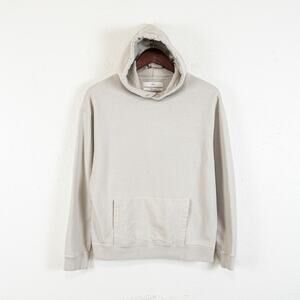 Smock Japan French Terry Hoodie Sweatshirt in tan gray size Medium